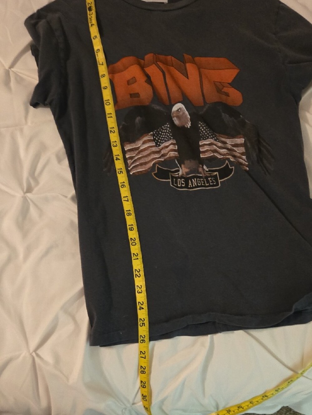 Anine Bing Black Tee - Picture 9 of 12